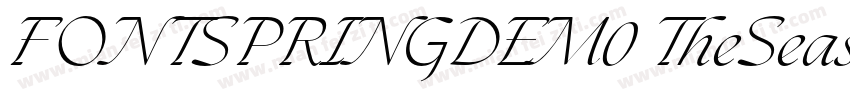 FONTSPRINGDEM0 TheSeasonsLightItali字体转换